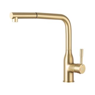 Смеситель для кухни Frap F6096-3 Золотой сатин